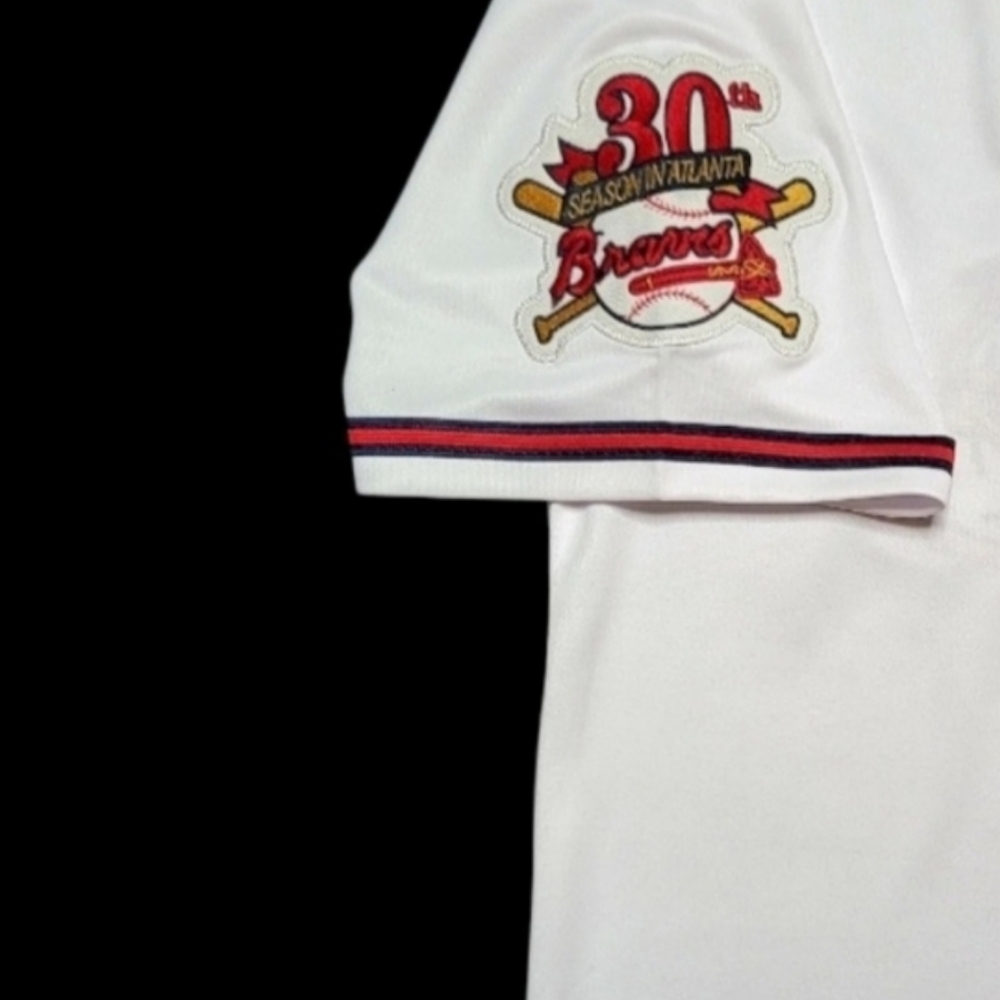 Chipper Jones Jersey Atlanta Braves 1995 World Series Throwback Stitched NEW ❤️ - Picture 4 of 4